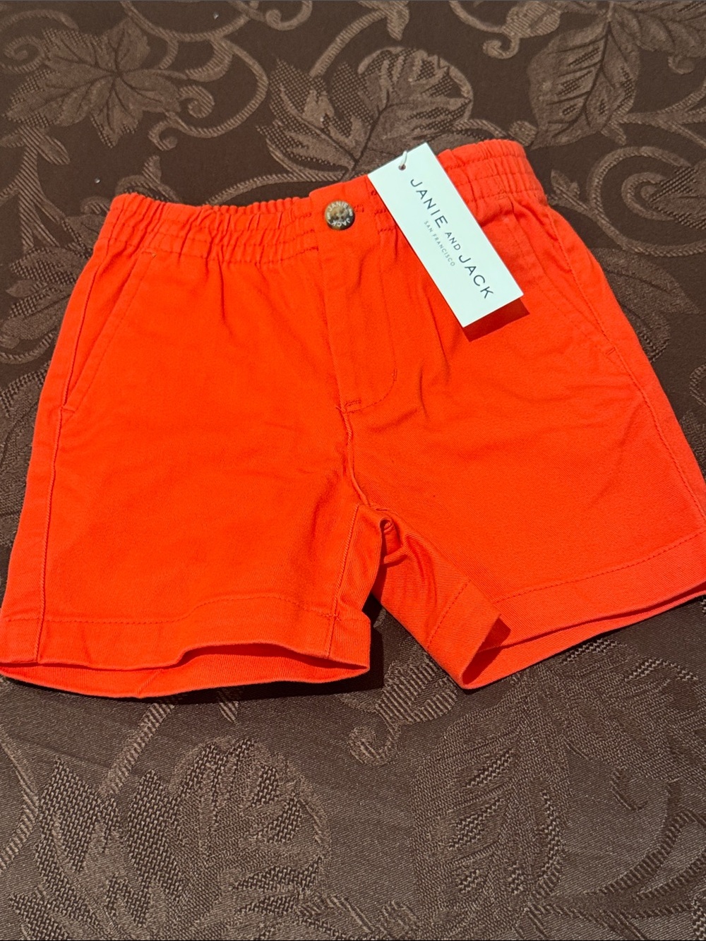 Janie and Jack Vibrant Elastic-Waist Shorts. 12-18 months.